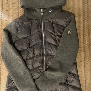 Michael Kors Black and Gray Puffer Jacket